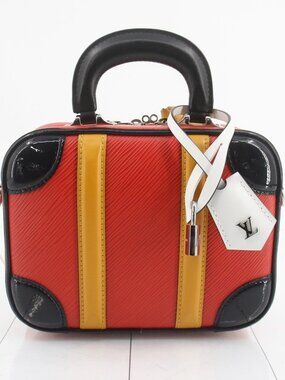 LV Epi Valisette BB Rouge Two-Way